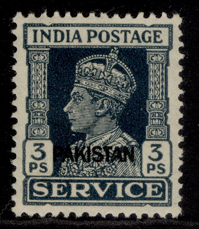 PAKISTAN GVI SG O1, 3p slate, M MINT.