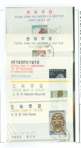 Korea #547a/554a Used Souvenir Sheet