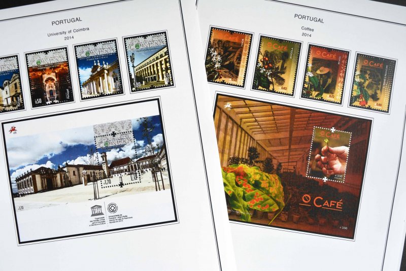 COLOR PRINTED PORTUGAL 2011-2015 STAMP ALBUM PAGES (93 illustrated pages)