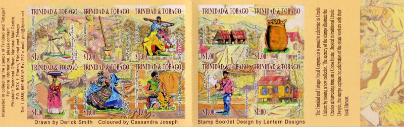 Trinidad & Tobago 2018 MNH Creole Harvest 10v S/A Booklet Agriculture Stamps 