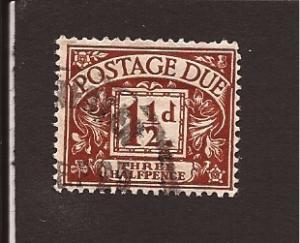 J11 - SG D12 - 1924 - 1 1/2d chestnut