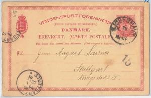 DENMARK  Danmark -  POSTAL HISTORY: STATIONERY CARD  H & G # 22a