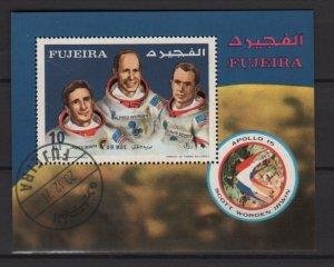 Fujeira 1971 sheetlet of 1 - Apollo 15, Scott worden Irwin