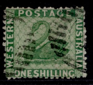 AUSTRALIA - Western Australia QV SG61, 1s bright green, USED. Cat £22.