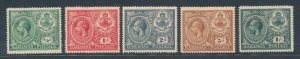 1920 Bahamas - Stanley Gibbons # 106/110, MNH**