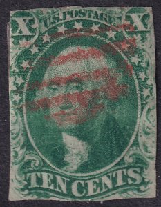 #15 Used, Red cancel (CV $145 - ID33539) - Joseph Luft