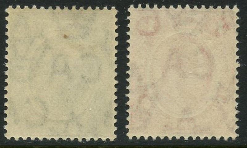 NYASALAND Sc#2-3 SG#73-74 1908 ½p & 1p OG Mint Lightly Hinged