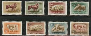 HUNGARY Scott 929-932, C87-90 MNH** 1950  Farm Animal set