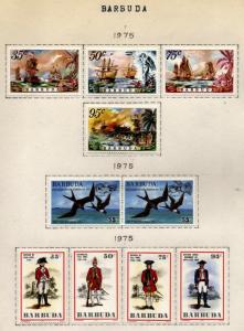 Barbuda /Antigua  1974-1975 collection mint mountedd on Album pages $85.00