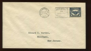 C5 AIR MAIL FIRST DAY COVER AUG 17 1923 (Lot C5 FDC A1)