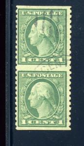 Scott 538a Washington Used Pair of Stamps with PF Cert (538a-u1)