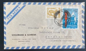 1956 Buenos Aires Argentina Airmail Commercial Cover To Berlin Germany