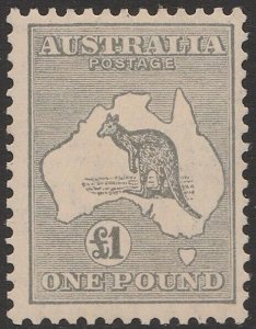 AUSTRALIA 1931 Kangaroo £1 wmk C of A. SG 137 cat £650. ACSC 54 cat $1000.