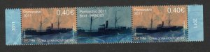 MONTENEGRO - MNH STRIP - SHIP - 2011.