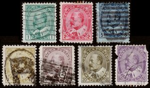 Canada Scott 89-95 (1903-08) Used G-F Complete Set, CV $252.80 M