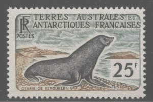 Fr Southern & Antarctic 1960 25F Weddell Seal Sc# 18 mint