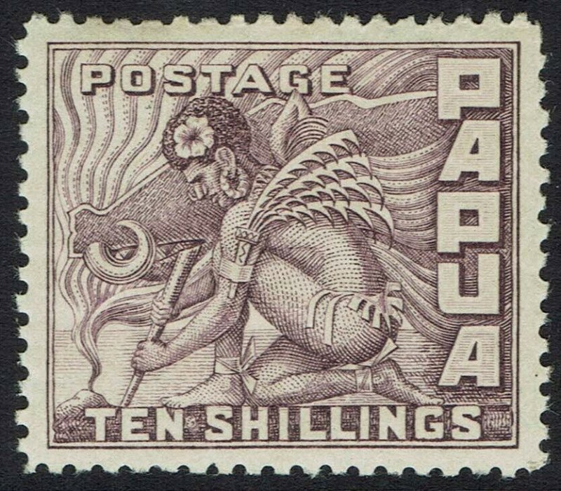 PAPUA 1932 PICTORIAL 10/- 