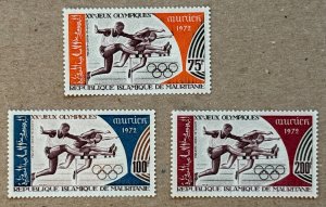 Mauritania 1972 Olympics, MNH. Scott C121-C123, CV $4.25