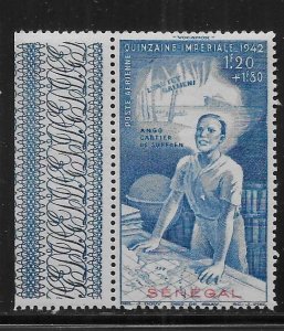 Senegal CB5 Colonial Education Fund single MNH