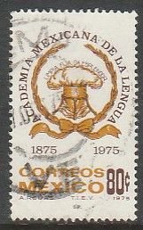 MEXICO 1089, Centenary Mexican Academy of Language Used. F-VF. (1227)