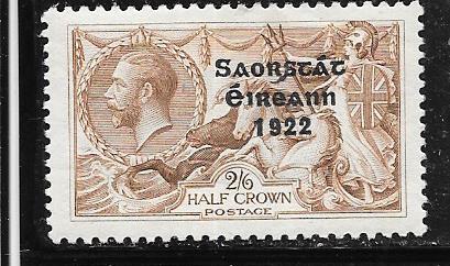 Ireland #77  2sh 1/p gray brown (M) CV$70.00