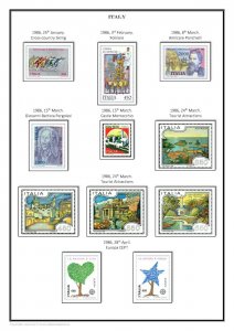 Italy Italia 1861-2021  PDF(DIGITAL) STAMP ALBUM PAGES