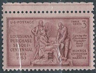 US 1020 (mnh) 3¢ Louisiana Purchase (1953)