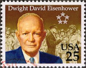 US Used 25 cent Scott# 2513 Dwight David Eisenhower VF