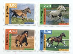 France-Scott's #2672-2675 Horses -M NH