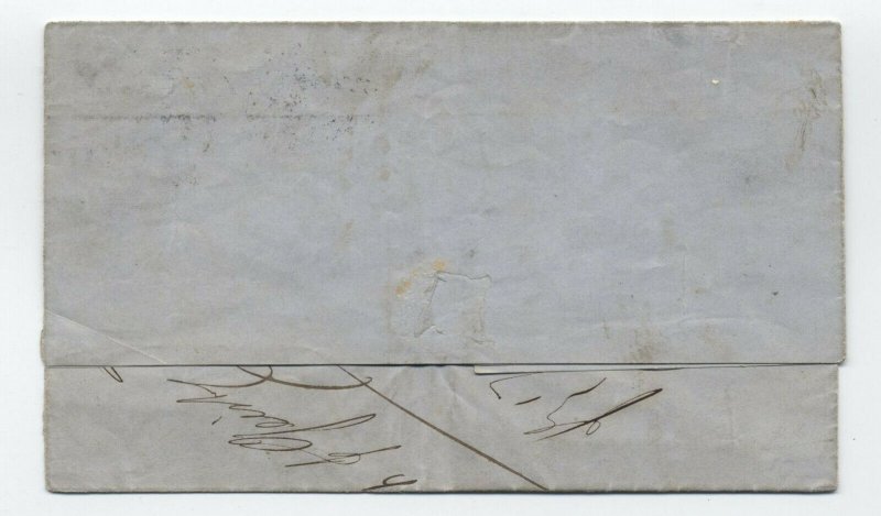 c1872 Prince Edward Island #16 FAKE COVER with bad PFC NY to New Orleans [y5071]