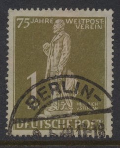 GERMANY-BERLIN 1949 SC #9N40 1 MARK OLIVE VON STEPHAN USED CAT $80