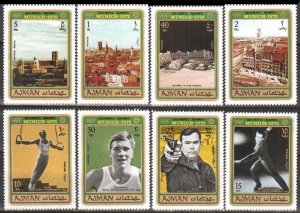 1971 Ajman 693-700 1972 Olympic Games in Munich 6,00 €