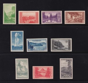 1935 National Parks MNH full OG Sc 756 thru 765 FARLEY unused premium set of 10