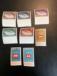 Paraguay Scott #783-90 never hinged imperforate