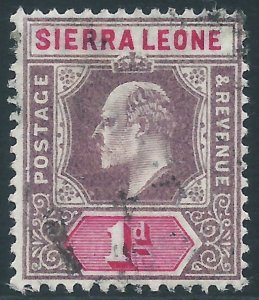 Sierra Leone, Sc #65, 1d Used