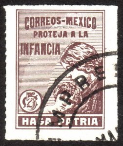 1929, Mexico 5c, Used, Sc RA7