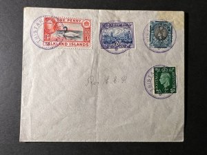 Undated South Africa Falkland Islands stamps on Cover Tristan Da Cunha Cancel