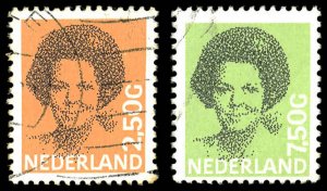 NETHERLANDS Sc 688-94 (consecutive numbers) 1986 Queen Beatix