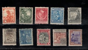 Mexico #698 - #706 #RA13b Mint Fine - Very Fine Never Hinged Set