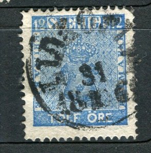 SWEDEN; 1858 early classic ' Ore ' issue used Shade of 12ore. + POSTMARK