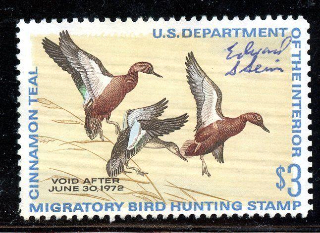 U.S. Scott RW38 1971 Used Hunting Permit Stamp 