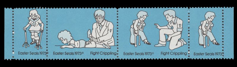 USA CINDERELLA STAMP. EASTER SEAL 1973. UNUSED. # 23