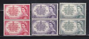 Australia 259-261 Pairs Set MNH Queen Elizabeth II Coronation (C)
