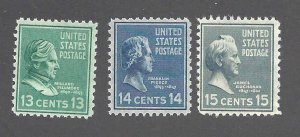 818-820 Mint,OG,NH... SCV $3.10