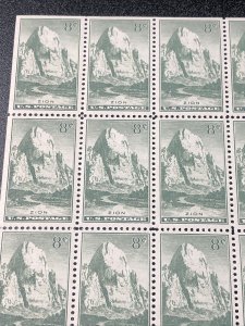 US 747 Zion Sheet Of 50 Mint Never Hinged - Very Fine