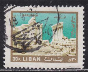 Lebanon C489 Temple of the Sun, Baalbek 1966
