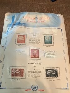 UNITED NATIONS MINT COLLECTION ON ALBUM PAGES