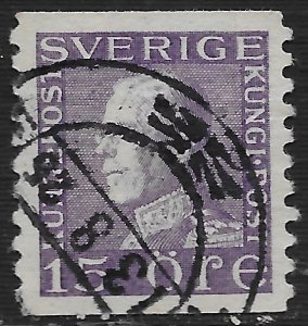 Sweden #167 15o King Gustaf V