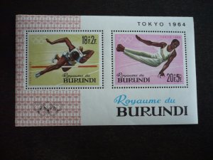 Stamps - Burundi - Scott#B8 - Mint Never Hinged Souvenir Sheet