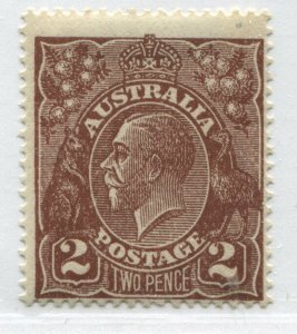 Australia KGV Head 1924 2d mint o.g. hinged